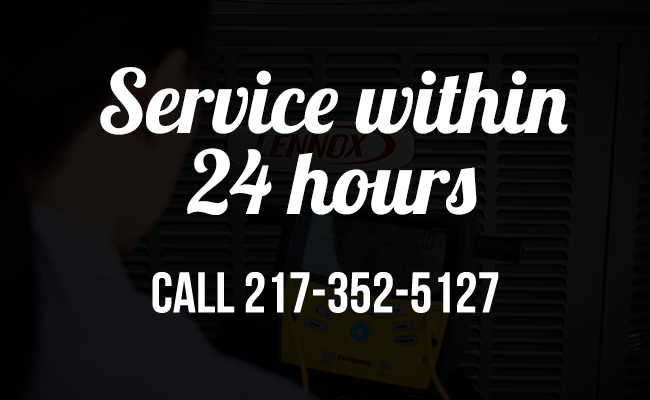 Service within 24 hours banner